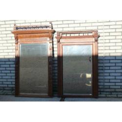 2 antiek mechelse spiegels T.E.A.B.