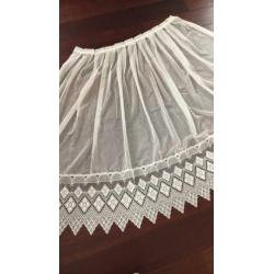 Vitrage gordijnen, off white, 3 stuks