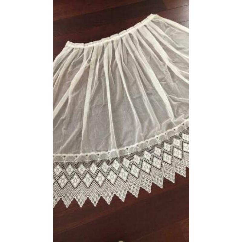 Vitrage gordijnen, off white, 3 stuks