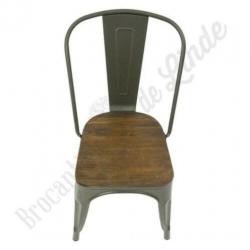 Stoere industriële Stoel "Hunter", robuust, vintage stoel