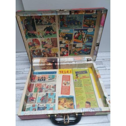 Mooi Antiek Frans Blikken Disney Koffertje binnenzijde €35