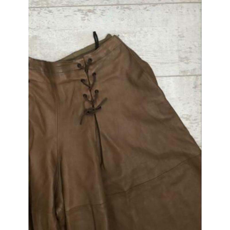 Valentino vintage leren leren broekrok rok mt 36-38