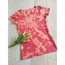 Hippie festival: uniek geverfd tie dye shirt 42 ibiza -boho