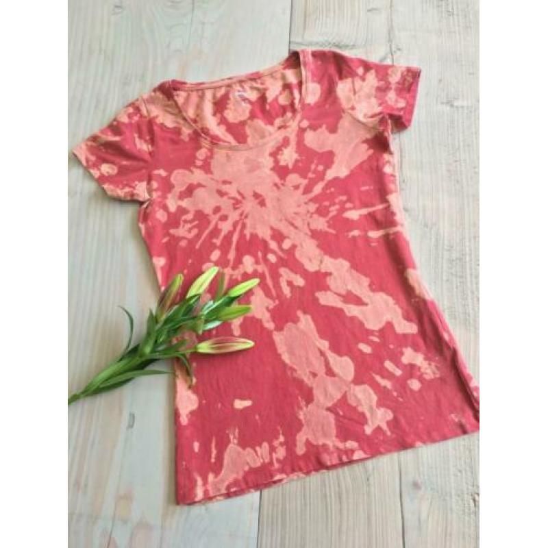 Hippie festival: uniek geverfd tie dye shirt 42 ibiza -boho