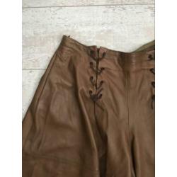 Valentino vintage leren leren broekrok rok mt 36-38