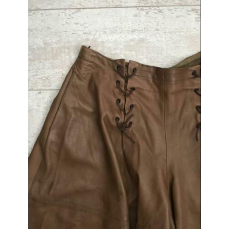 Valentino vintage leren leren broekrok rok mt 36-38