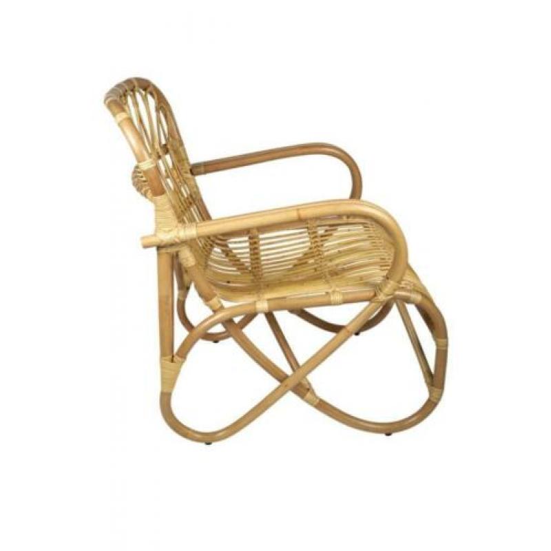 Rotan stoel Belse retro - super trendy rieten fauteuil