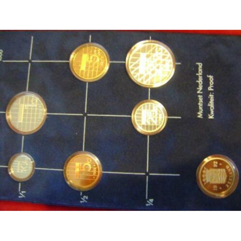 Proof set 1992 Utrecht jaarset Nederlandse Munt