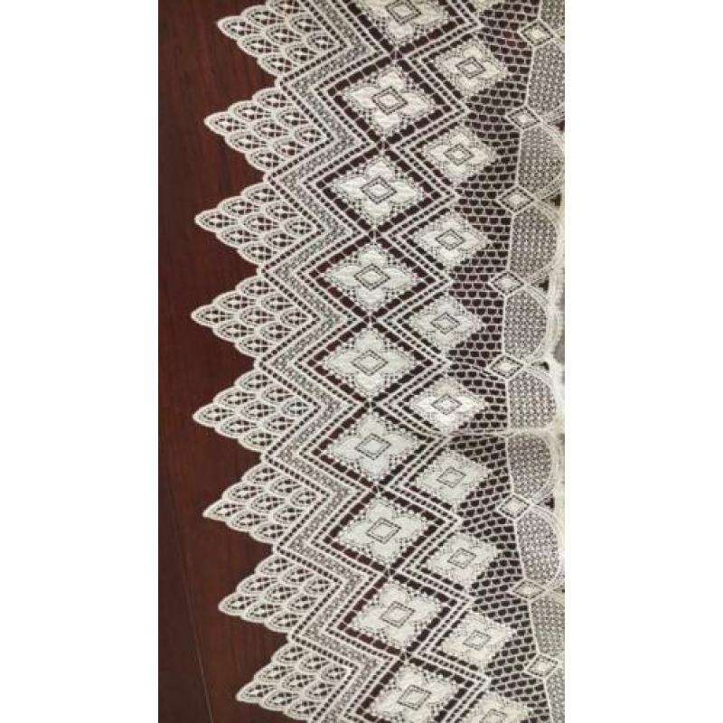 Vitrage gordijnen, off white, 3 stuks