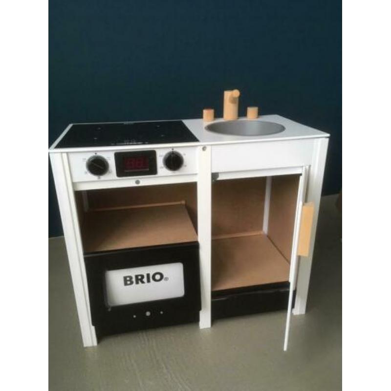 Brio kinderkeuken wit met veel kookspullen