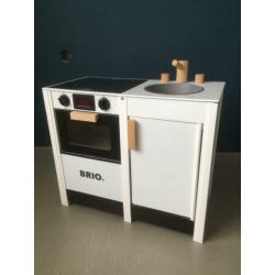 Brio kinderkeuken wit met veel kookspullen