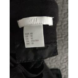 H&M pantalon met wijde pijp zwart 40