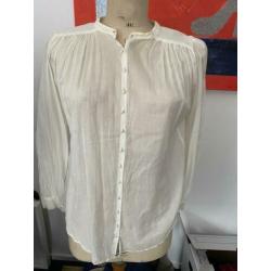 Hunky Dory blouse ecru met parels maat M ZGAN!