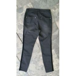 Dream star – zwarte stretch broek maat 38 zwart fluweelachti