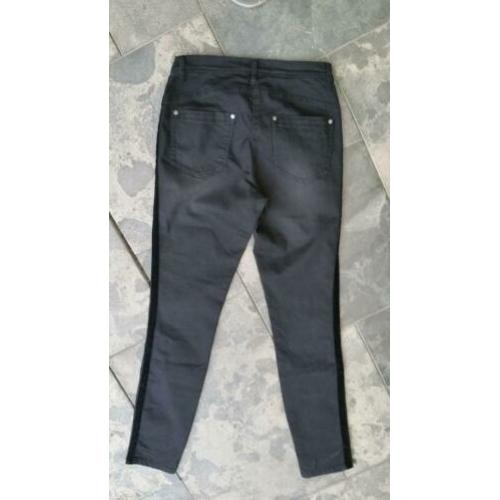 Dream star – zwarte stretch broek maat 38 zwart fluweelachti
