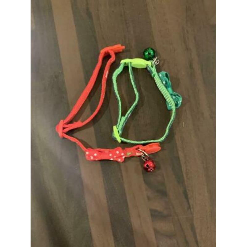2 halsbandjes voor katten