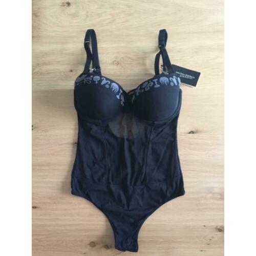 Mooie zwarte string body MARLIES DEKKERS 75C - Nieuw