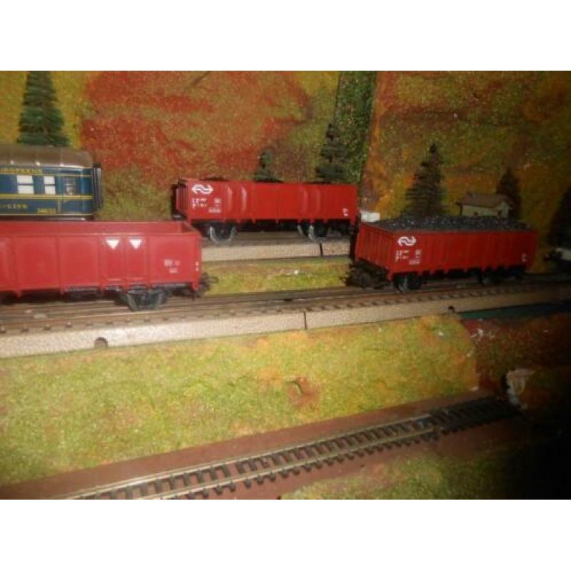 Marklin 4639 4x Hoogboord wagons van de NS met kolen