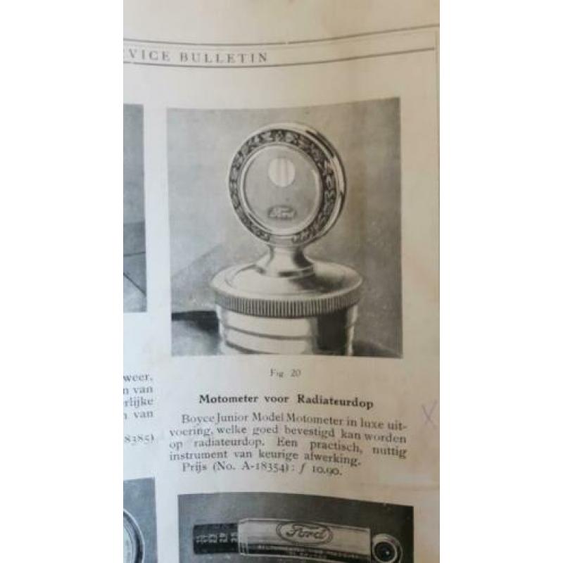 Antieke Ford Boyce Motometer 1928