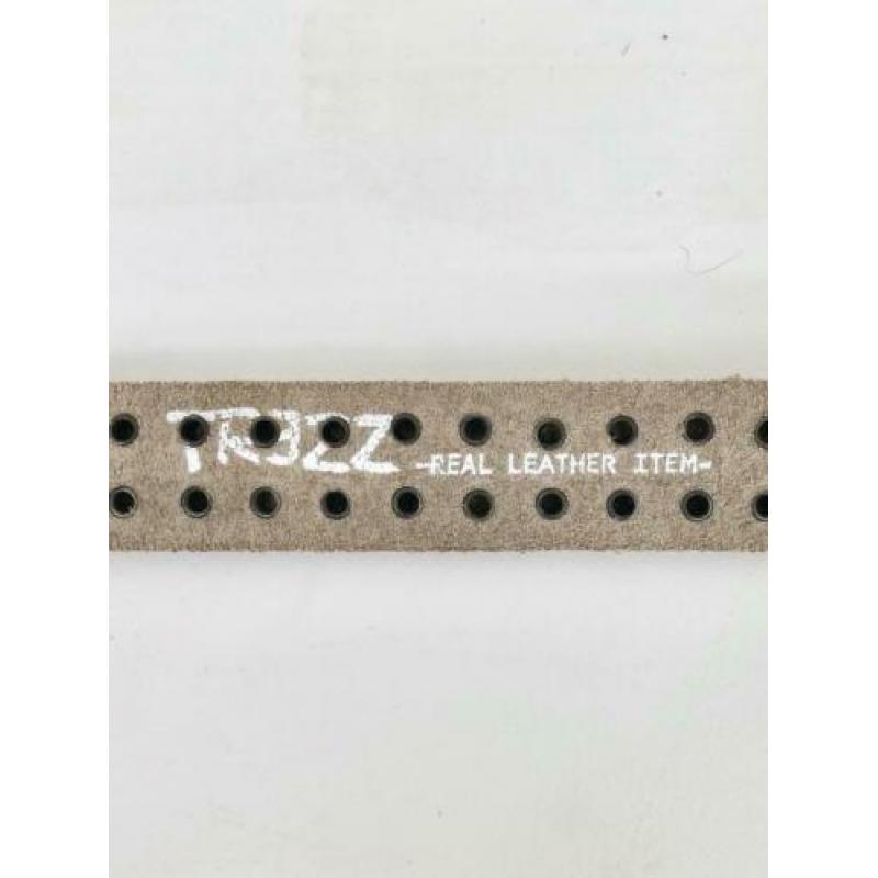 Trezz echt leren riem taupe, maat 85 - NP 39,95 - wyp