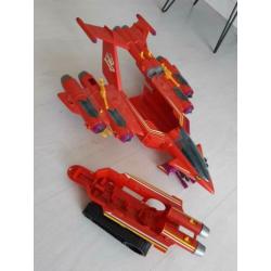 Manta Force spaceship red venom vintage speelgoed