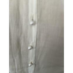 Hunky Dory blouse ecru met parels maat M ZGAN!