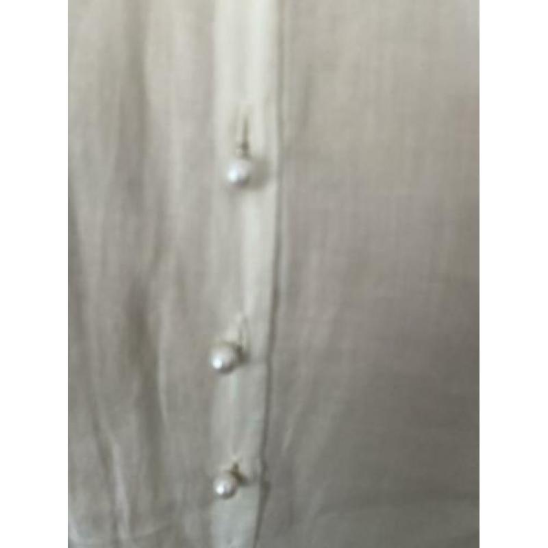 Hunky Dory blouse ecru met parels maat M ZGAN!