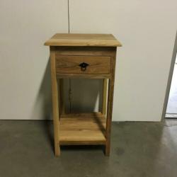 Ladekastje - 40 x 40 cm - massief teak - 1 lade - TTM Wonen