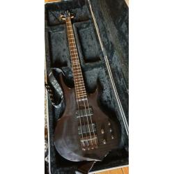 ESP LTD F-154DX basgitaar 4 snarig zwart