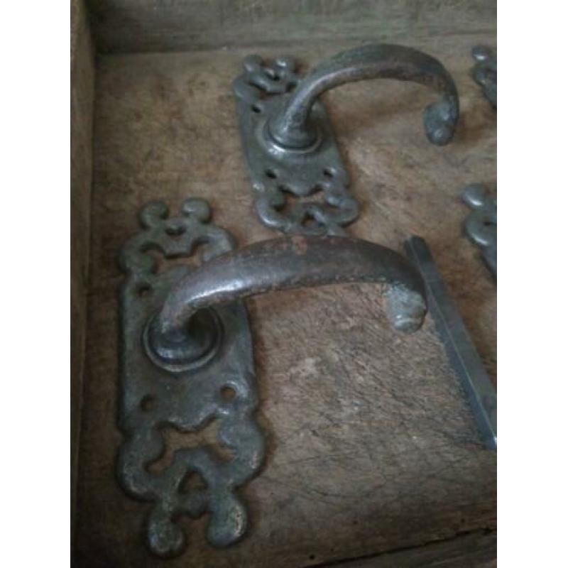 2x Set mooie oude deurklink klink deurgreep *Etage3*