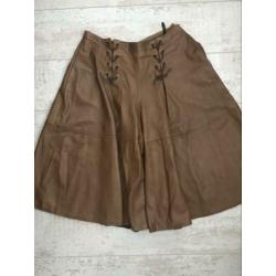 Valentino vintage leren leren broekrok rok mt 36-38