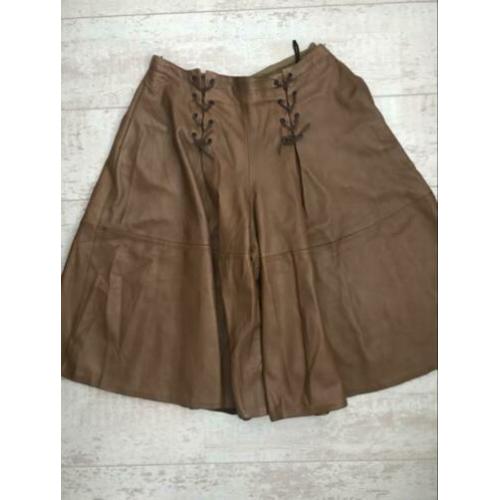 Valentino vintage leren leren broekrok rok mt 36-38