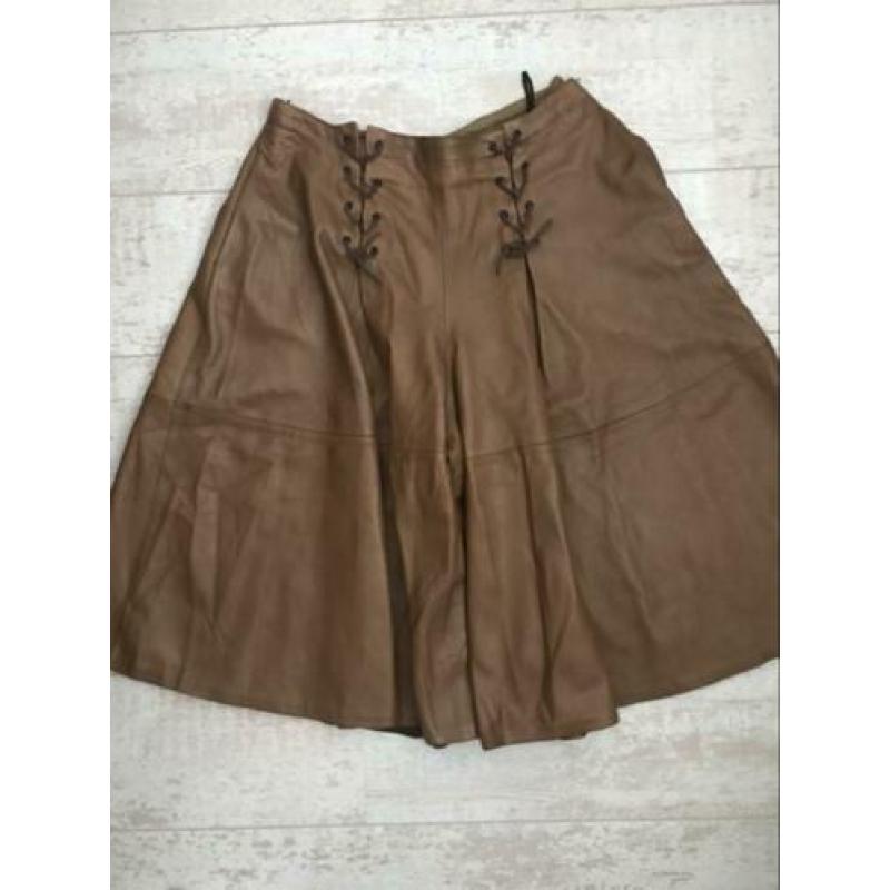 Valentino vintage leren leren broekrok rok mt 36-38