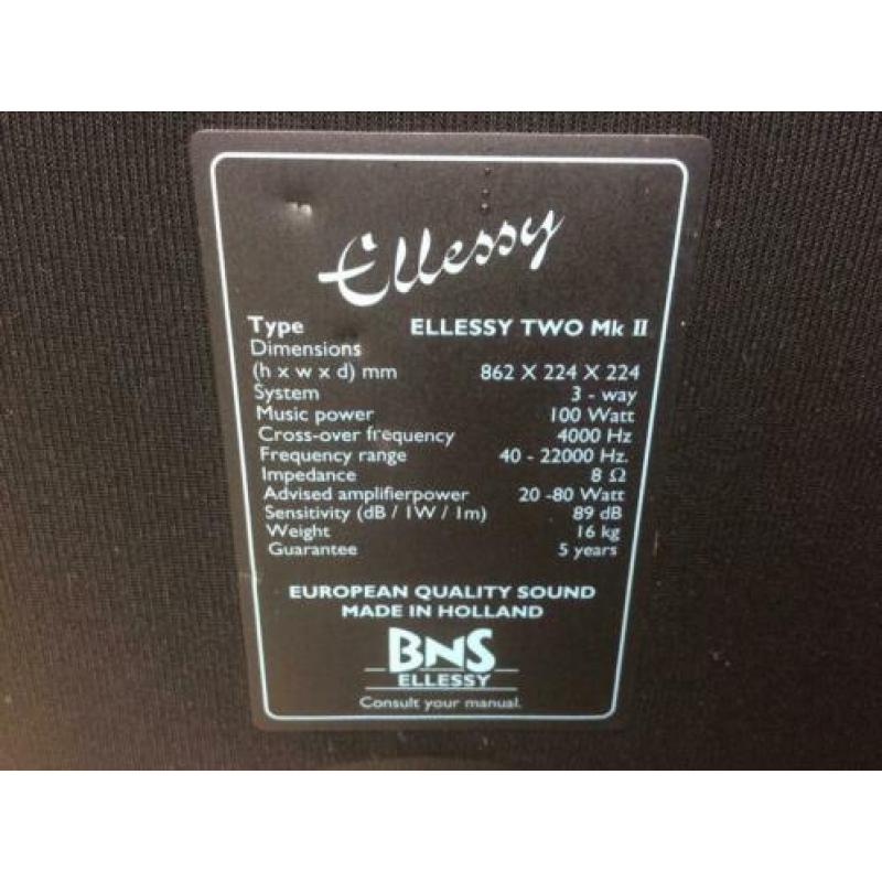 BNS Ellessy Two MK Luidsprekers.