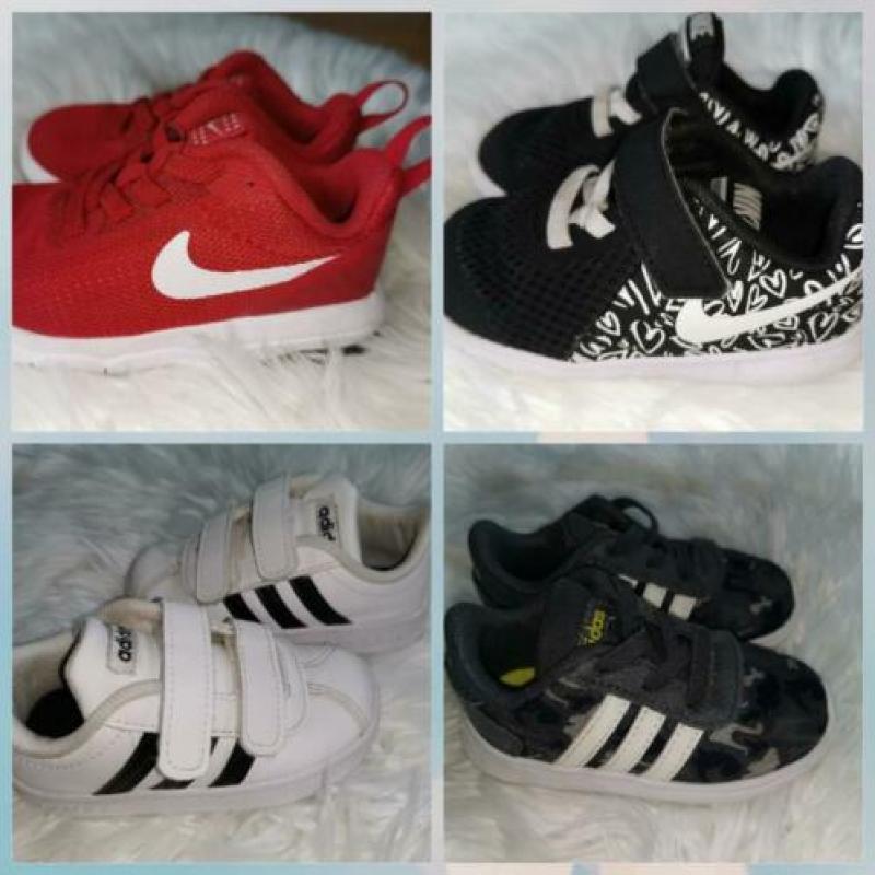 Nike, Adidas, Maat 21 22 23 en 23.5 schoenen sneakers