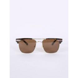 Gucci square-frame metal zonnebril
