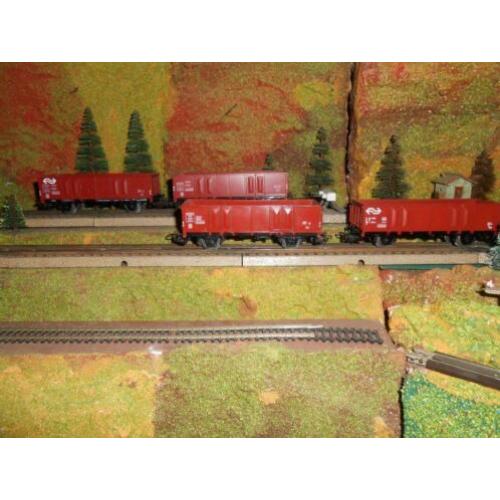 Marklin 4639 4x Hoogboord wagons van de NS met kolen