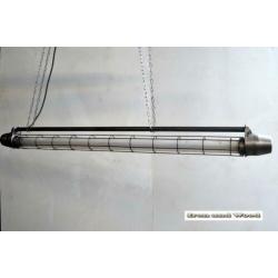 Industriele oude gepolijste TL lamp met matte tube 165 cm
