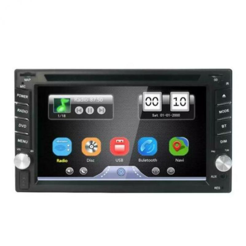 Dubbel 2 din autoradio met navigatie radio bluetooth NIEUW!