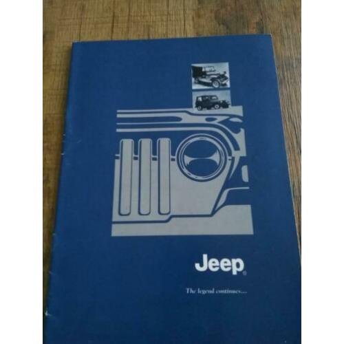 Jeep folder over de geschiedenis van 1940-1991