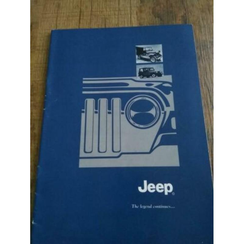 Jeep folder over de geschiedenis van 1940-1991