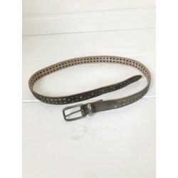 Trezz echt leren riem taupe, maat 85 - NP 39,95 - wyp