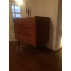 Vintage ladekastje kastje dressoir