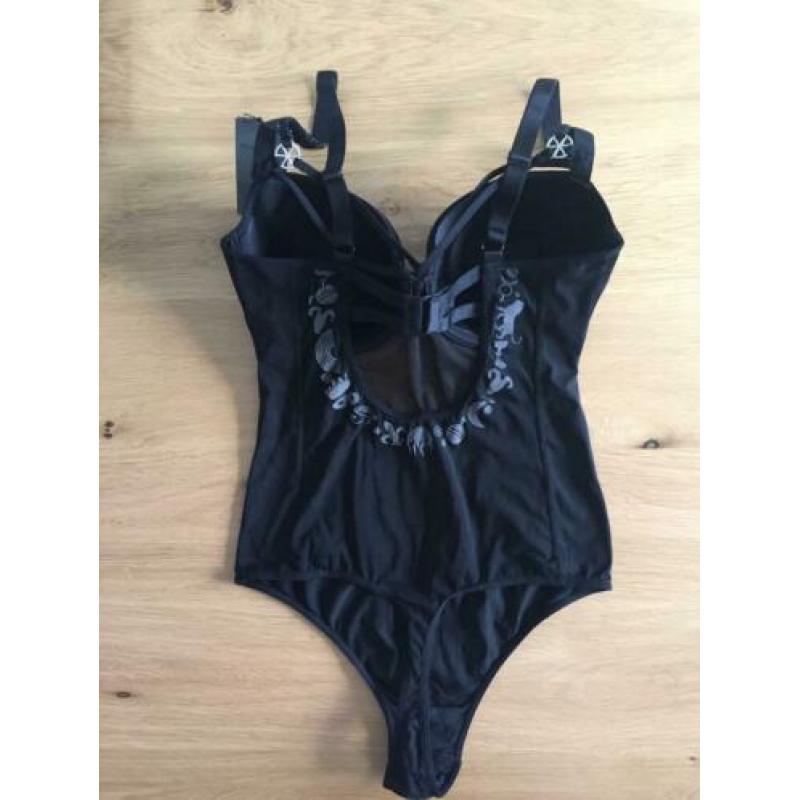 Mooie zwarte string body MARLIES DEKKERS 75C - Nieuw