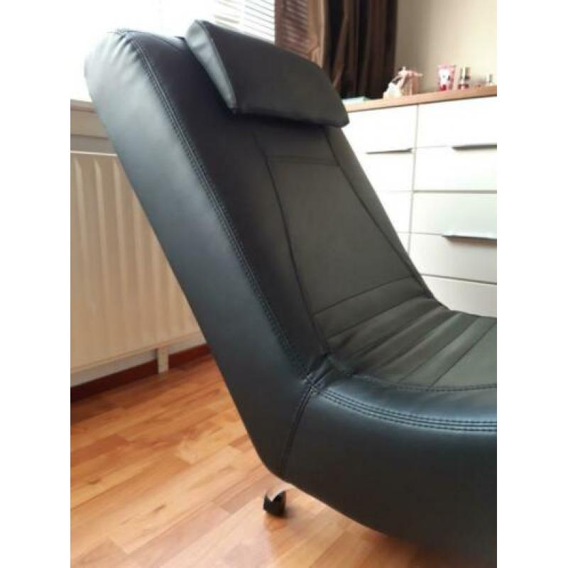 Leren relax lounge ligstoel