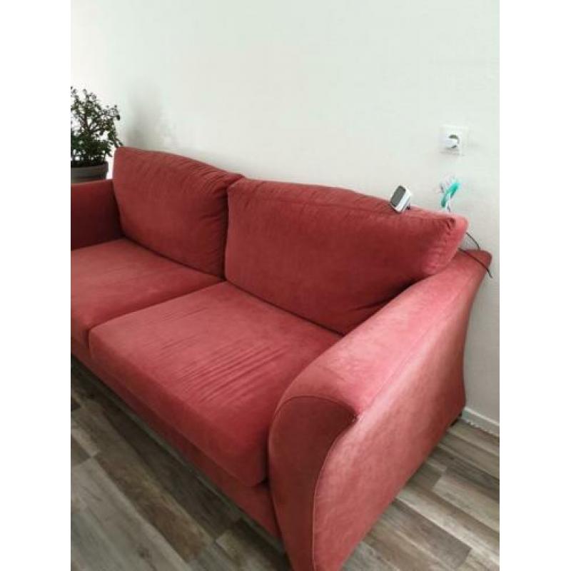 2/3 zitsbank koraalrood