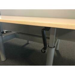 Duo bureau Gispen slinger verstelbaar met akoestische wand!