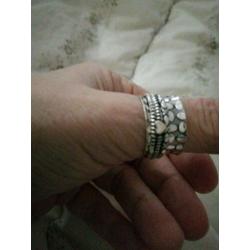 Prachtige handgemaakte 925z spinnerring 20