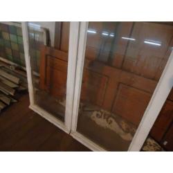 2 sets antieke dubbele raamvleugels