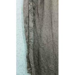 TESINI leverkleur/creme crincle tuniek met studs mt 38
